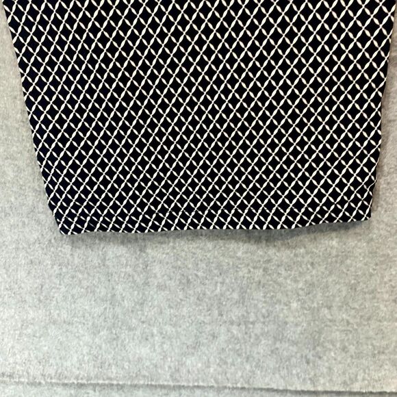 Mario‎ Serrani Roll Cuff Capri Pants Women's 2XL Navy Diamond Stretch Zip Fly - Picture 11 of 14